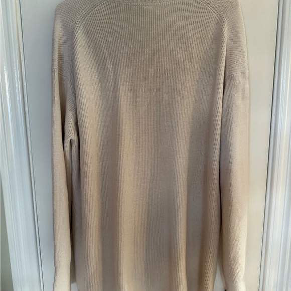 Lululemon Merino Wool Blend Ribbed Crewneck Oatmeal Beige Size 10 - Picture 6 of 10